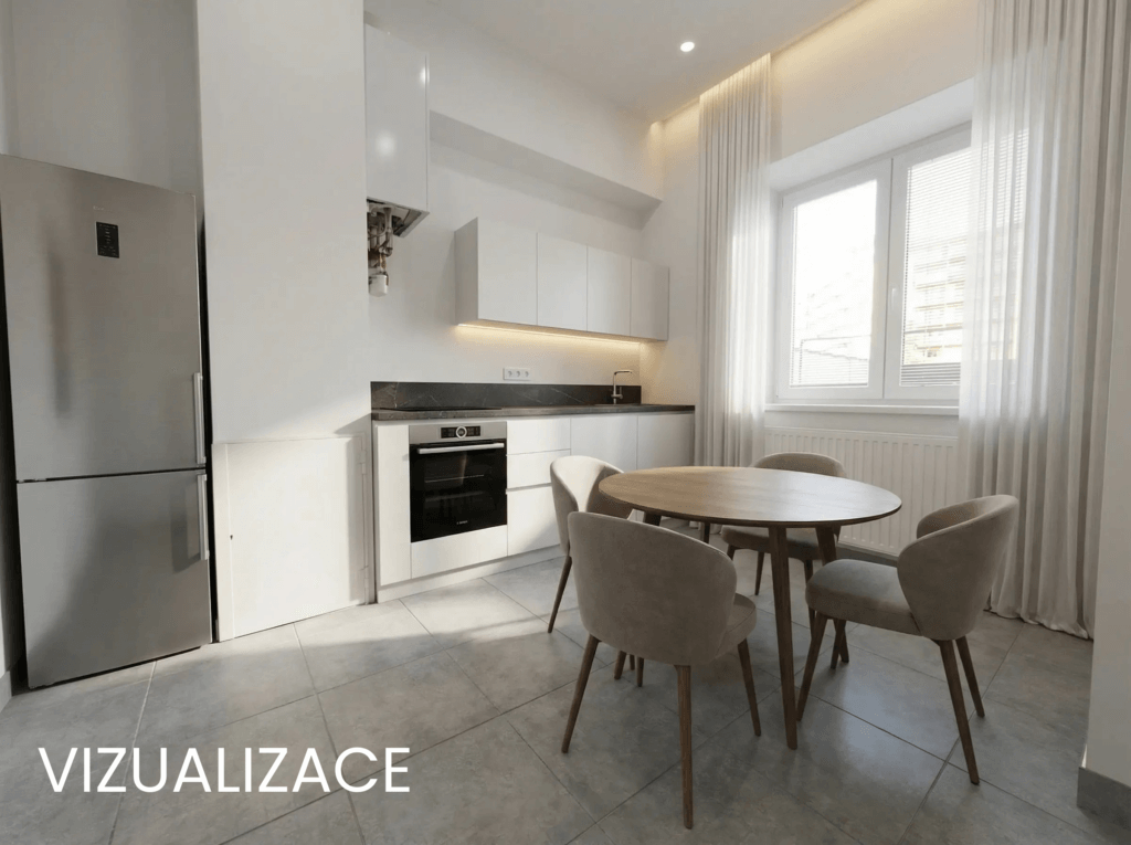 Kuchyň Dalimilova vizualizace