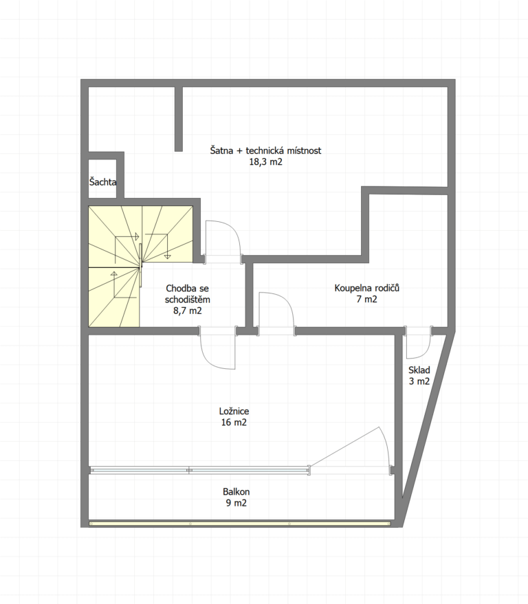 Projekt Podkroví Vésky 2