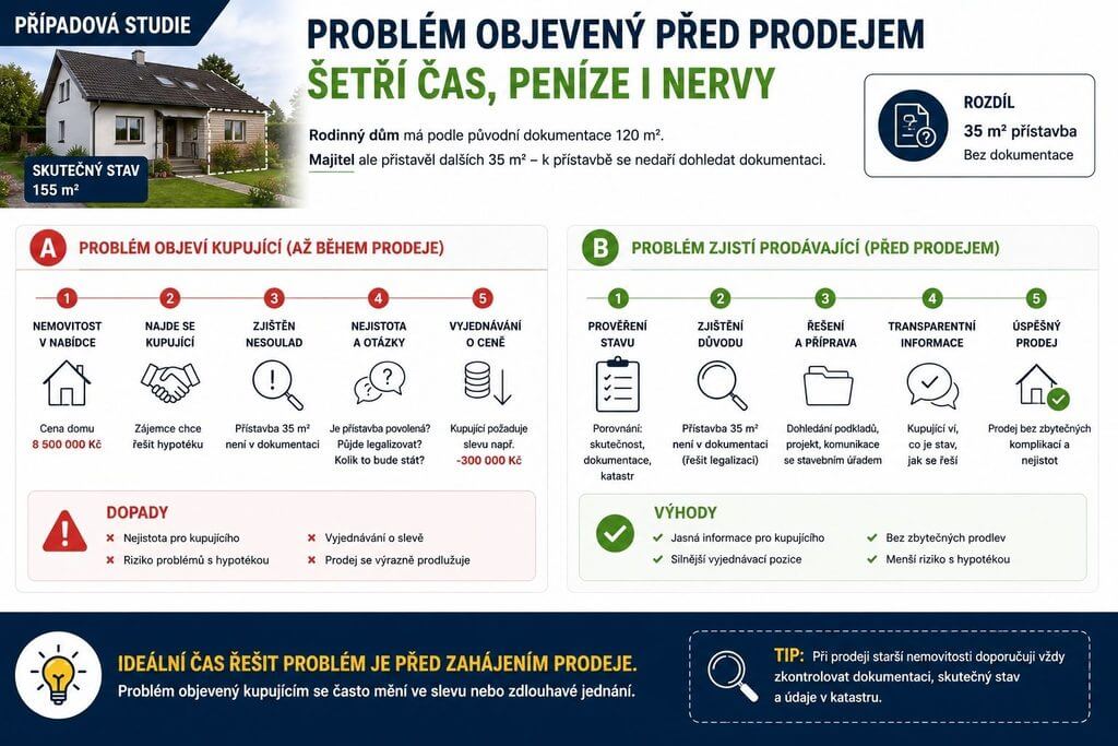 problém objeven před prodejem